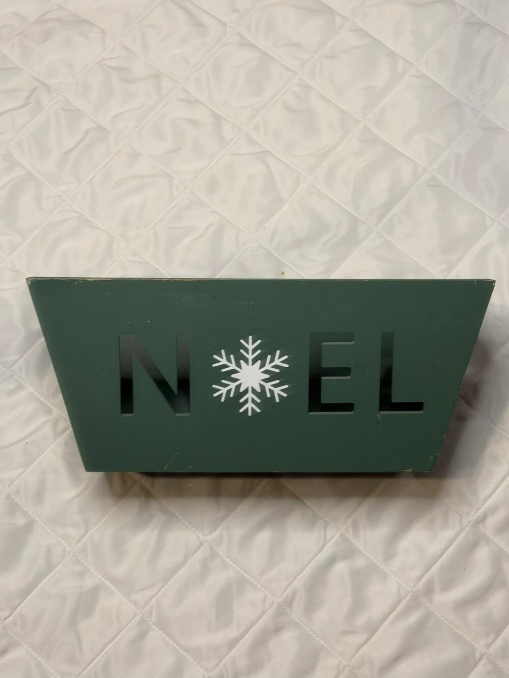 Green NOEL Christmas Wall Decor Snowflake – Rustic Holiday Decoration